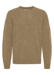 Strickfleece-Pullover Blend "Strickpullover BHPullover", Herren, Gr. 3XL, braun (petrified oak), Obermaterial: 85% Polyacryl PAN. 15% Wolle WO., Pullover Strickfleece-Pullover