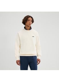 Sweatshirt Ellesse "CORCOLLE SWEATSHIRT", Herren, Gr. XL, sanftes wei&szlig;, Obermaterial: 85% Baumwolle, 15% Polyester, normal, Rundhals, Sweatshirts Sweatshirt