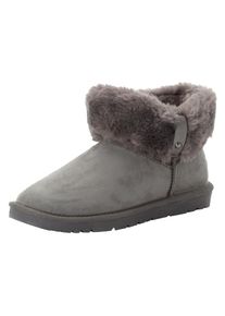 O`Neill Schlupfboots O'NEILL "JENNER WOMEN MID", M&auml;dchen, Gr. 36, grau (monument), Synthetik, Schuhe Schlupfboots, gef&uuml;tterte Winterboots, Snowboots, Winterschuhe, gef&uuml;ttert