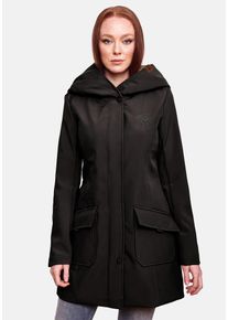 Winterjacke Marikoo "Marikoo Mayleen Damen Softshell Jacke B856", Damen, Gr. XXL, schwarz, Obermaterial: 95% Polyester PES. 5% Elasthan EL., Jacken Winterjacke