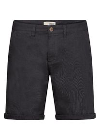 !Solid Shorts SOLID "Shorts SDLoras", Herren, Gr. XXL, N-Gr, schwarz, Obermaterial: 55% Leinen LI. 45% Baumwolle CO., Hosen Shorts