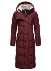 Wintermantel Ragwear "Wintermantel Pavla Long", Damen, Gr. 3XL, rot (wine rot), Obermaterial: 100% Polyester PES. Obermaterial: Futter: 100% Polyester PES. 100% Polyester PES., M&auml;ntel Wintermantel