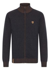 Strickjacke INDICODE "Strickjacke IDAndy", Herren, Gr. XL, blau (navy), Obermaterial: 75% Baumwolle CO (CMIA). 25% Polyacryl PAN., Strickjacken Strickjacke