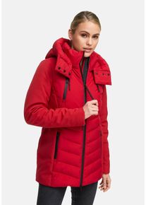 Winterjacke Marikoo "Marikoo Tivaa Damen Herbst Winter Steppjacke N103", Damen, Gr. M, rot (deep rot), Obermaterial: 98% Polyester PES. 2% Elasthan EL., Jacken Winterjacke