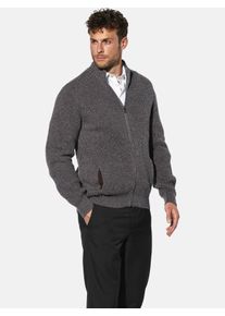 Strickjacke Babista "Strickjacke GIORTALLI", Herren, Gr. L, grau (dunkelgrau), Obermaterial: 46% Baumwolle CO. 27% Wolle mw. 27% Polyacryl PAN., Strickjacken Strickjacke