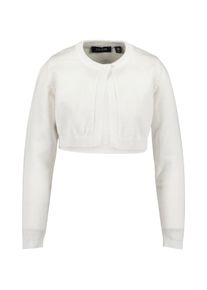 Strickjacke Blue Seven "Blue Seven M&auml;dchen Bolero Strickjacke", M&auml;dchen, Gr. 122, 0001, wei&szlig;, 100% Baumwolle, regular fit, Rundhals, Strickjacken Strickjacke