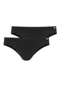 Slip Jockey "Slip Modern Stretch Brief 2er Pack", Herren, Gr. L, schwarz, Obermaterial: 94% Baumwolle CO. 6% Elasthan EL., Unterhosen Slip