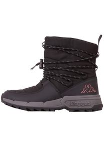 Winterboots Kappa, Damen, Gr. 40, rosa (schwarz, schwarz ros&eacute;), Synthetik, Textil, clean, Schuhe Winterboots, f&uuml;r kalte Tage und Schmuddelwetter