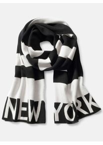 Modeschal Heine, Damen, schwarz-wei&szlig; (schwarz, wei&szlig;), Viskose, Modet&uuml;cher Modeschal