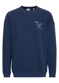 !Solid Longpullover SOLID "Sweatshirt SDIngvor", Herren, Gr. M, blau (insignia blau), Obermaterial: 100% Baumwolle CO., Sweatshirts Longpullover