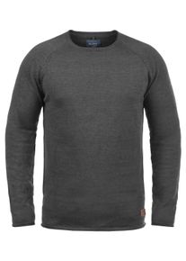 Strickfleece-Pullover Blend "Strickpullover BHJohn", Herren, Gr. XL, grau (charcoal), Obermaterial: 100% Baumwolle CO., Pullover Strickfleece-Pullover