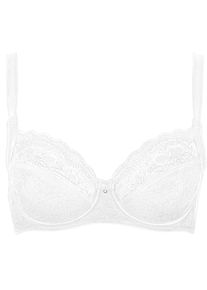 B&uuml;gel-BH LISCA "B&uuml;gel BH Evelyn", Damen, Gr. 80, Cup F, wei&szlig;, Stoff, Obermaterial: 83% Polyamid PA. 17% Elasthan EL., BHs B&uuml;gel-BH