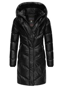 Kurzmantel Ragwear "Kurzmantel Natalka Bling", Damen, Gr. XXL, schwarz, Obermaterial: 100% Nylon NY. Obermaterial: Futter: 100% Polyester PES. 100% Polyester PES., M&auml;ntel Kurzmantel