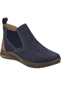 Stiefelette Josef Seibel "Conny 57, ocean-kombi", Damen, Gr. 39, blau (ocean, kombi), Obermaterial: 100% Rindsleder Leather cow., Schuhe Stiefelette