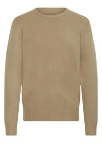 Strickfleece-Pullover Casual Friday "Strickpullover CFHEINE", Herren, Gr. M, silber (silber mink melange), Obermaterial: 65% Polyacryl PAN. 27% Nylon NY. 5% Wolle mw. 3% Polyester PES., Pullover Strickfleece-Pullover