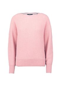 Strickpullover Zero "Strickpullover mit U-Boot Ausschnitt", Damen, Gr. 40, rosa (rose melange), Obermaterial: 49% Polyester Pol. recyc.. 21% Polyester PES. 15% Polyamid PA. 8% Polyacryl PAN. 5% Wolle WO., Pullover Strickpullover