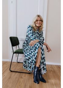 Stiefelette Heine, Damen, Gr. 37, blau (marine, gr&uuml;n), Glattleder, Leder, Schuhe Stiefelette