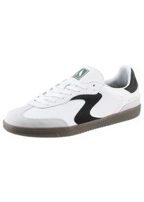 Sneaker Skechers "HOTSHOT", Herren, Gr. 42, schwarz-wei&szlig; (wei&szlig;, schwarz), Leder, Veloursleder, kontrastfarbene Details, Schuhe Sneaker, mit Kontrastbes&auml;tzen