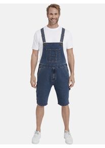 Latzhose Jan Vanderstorm "Bermuda FOCKO", Herren, Gr. 60, N-Gr, blau, Obermaterial: 75% B&uuml;ffelleder BL. 23% Polyester COOLMAX PES(Coolmax). 2% Elasthan EL., Hosen Latzhose