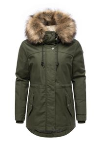 Winterjacke Ragwear "Winterjacke Tawny Short YOUMODO", Damen, Gr. XS, gr&uuml;n (schwarz olive), Obermaterial: 65% Polyester PES. 35% Baumwolle CO. Obermaterial: Futter: 100% Polyester PES. 100% Polyester PES., Jacken Winterjacke