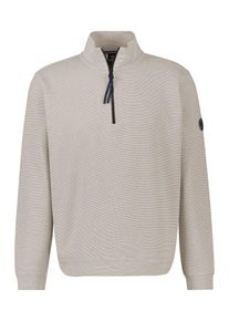 Sweatshirt Lerros "Sweattroyer in &Uuml;bergr&ouml;ssen", Herren, Gr. 6XL, wei&szlig; (sanftes wei&szlig;), 90% Baumwolle, 10% Polyester, Sweatshirts Sweatshirt