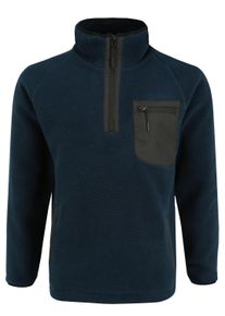 Strickfleece-Pullover INDICODE "Fleecejacke IDTrout", Herren, Gr. XL, blau (navy), Obermaterial: 100% Polyamid PA., Sweatshirts Strickfleece-Pullover