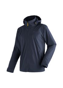 Regenjacke Maier Sports "Metor rec M", Herren, Gr. 46, blau (dunkelblau), 100% Polyester, Jacken Regenjacke, Herren Jacke mit Kapuze, Windjacke wasserdicht atmungsaktiv, Reg. Fit