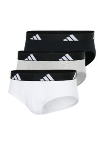Slip adidas originals "Slip 3er Pack", Herren, Gr. XXL, bunt (schwarz, wei&szlig;, grau), Obermaterial: 95% Baumwolle CO. 5% Elasthan EL., Unterhosen Slip