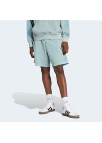 Shorts adidas Sportswear "ALL SZN FRENCH TERRY WASHED 8-INCH", Herren, Gr. L, N-Gr, wonder sage, normal, gr., Obermaterial: 100% Baumwolle, Hosen Shorts, lockere Passform, 20 cm Innenbeinl&auml;nge, mit Kordelverschluss