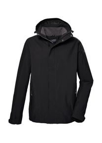 Outdoorjacke Killtec "KOS 183 KG MN JCKT", Herren, Gr. 28, schwarz, Obermaterial: 100% Polyester;Futter: 100% Polyester, Jacken Outdoorjacke, Wind- und wasserdichte Funktionsjacke mit abzippbarer Kapuze