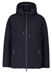 Wendejacke Betty Barclay "Wendejacke mit Kapuze", Damen, Gr. 36, blau (dunkelblau), Obermaterial: 88% Polyester PES. 12% Elasthan EL., Jacken Wendejacke