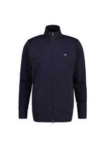 Sweatshirt Gant "Sweatjacke Regular Shield Full Zip Sweat", Herren, Gr. M, blau, Obermaterial: 87% Baumwolle CO. 13% Polyester PES., Sweatshirts Sweatshirt