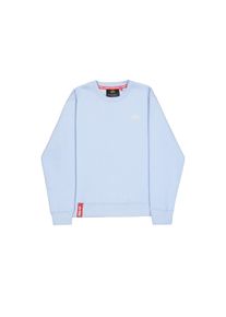 Sweater Alpha Industries "Basic Sweatshirt SL", Herren, Gr. M, artic blau, Obermaterial: 80% Baumwolle, 20% Polyester, regular fit, Sweatshirts Sweater