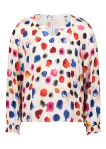 Klassische Bluse Cartoon "Casual-Bluse mit Raffung", Damen, Gr. 34, rot (nature, rot), Obermaterial: 100% Viskose CV., Blusen Klassische Bluse