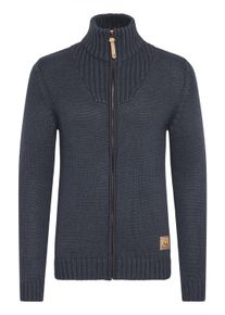 !Solid Strickjacke SOLID "Strickjacke SDPoul", Herren, Gr. M, grau (ins bl mel), Obermaterial: 50% Baumwolle CO. 50% Polyacryl PAN., Strickjacken Strickjacke