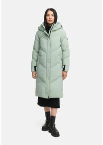 Winterjacke Marikoo "Marikoo Teonaa 16 Steppmantel N101", Damen, Gr. XXL, gr&uuml;n (smokey mint), Obermaterial: 100% Polyester PES., Jacken Winterjacke