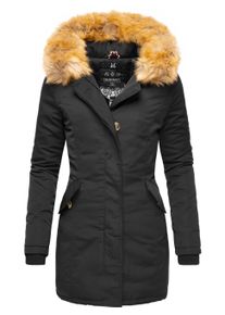 Wintermantel Marikoo "Wintermantel Karmaa", Damen, Gr. L, schwarz, Obermaterial: 100% Polyester PES. Obermaterial: Futter: 100% Polyester PES. 100% Polyester PES., M&auml;ntel Wintermantel