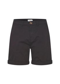 Shorts oxmo "Shorts OXCharline", Damen, Gr. 40, N-Gr, schwarz, Obermaterial: 98% Baumwolle CO. 2% Elasthan EL., Hosen Shorts