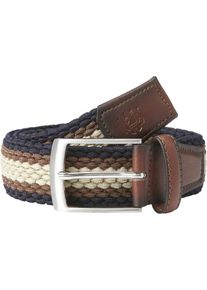 Flechtg&uuml;rtel Jan Vanderstorm "G&uuml;rtel SOKSE", Herren, Gr. 15,5, blau (braun), Obermaterial: 65% Polyester COOLMAX PES(Coolmax). 35% Elasthan EL., unifarben, G&uuml;rtel Flechtg&uuml;rtel