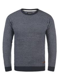 Strickfleece-Pullover INDICODE "Strickpullover IDCoppler", Herren, Gr. XL, blau (navy), Obermaterial: 100% Polyacryl PAN., Pullover Strickfleece-Pullover