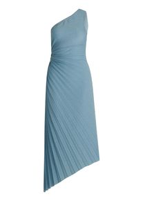 Abendkleid Vera Mont "Abendkleid im Glitzer-Look", Damen, Gr. 42, EURO, blau (soft sky), Obermaterial: 94% Polyester PES. 6% Elasthan EL., Kleider Abendkleid