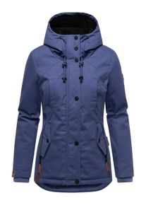 Winterjacke Marikoo "Winterjacke Bikoo", Damen, Gr. L, lila (blau violet with schwarz fur), Obermaterial: 100% Baumwolle CO. Obermaterial: Futter: 100% Polyester PES. 100% Polyester PES., Jacken Winterjacke