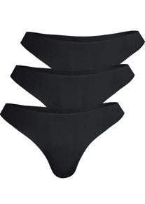 String Nina von C. "3er Pack Damen String Secret", Damen, Gr. 42, schwarz, Obermaterial: 95% Polyamid PA. 5% Elasthan EL., Unterhosen String