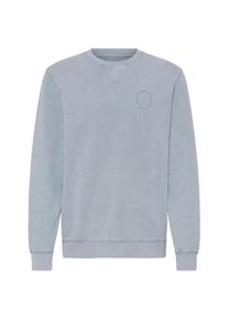 Longpullover Blend "Sweater BHFactor", Herren, Gr. L, blau (faded denim), Obermaterial: 100% Baumwolle CO., Pullover Longpullover
