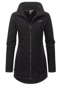 Kapuzensweatjacke Ragwear "Strickjacke Miram Melange", Damen, Gr. S, schwarz, Obermaterial: 56% Baumwolle CO. 44% Polyester PES. Futter: 100% Polyester PES., Sweatjacken Kapuzensweatjacke