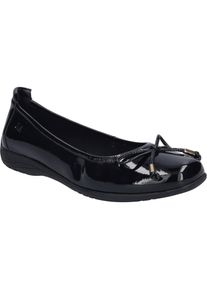 Ballerina Josef Seibel "Fenja 09, black-black", Damen, Gr. 37, schwarz (schwarz, schwarz), Obermaterial: 100% Rindsleder Leather cow., Schuhe Ballerina