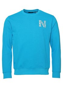 Sweatshirt NASSAU BEACH "Sweatshirt NB231045", Herren, Gr. M, orange (cyan), Obermaterial: 100% Baumwolle CO., Sweatshirts Sweatshirt