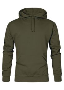 Kapuzenpullover TERRAX WORKWEAR "Basic", Herren, Gr. L, gr&uuml;n (oliv), Obermaterial: 70% Baumwolle CO. 30% Polyester PES., Pullover Kapuzenpullover