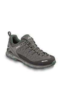 Wanderschuh Meindl "Lite Trail GTX", Damen, Gr. 10, grau (grau, oliv), Obermaterial: 100% Synthetik synthetic., Schuhe Wanderschuh