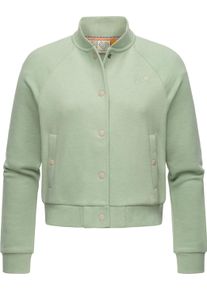 Bomberjacke Ragwear "Collegejacke Simonette", Damen, Gr. 5XL, gr&uuml;n (dusty gr&uuml;n), Obermaterial: 70% Baumwolle CO. 30% Polyester PES., Jacken Bomberjacke